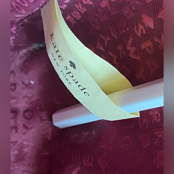 Kate Spade Burgundy and Gold “Sawyer Street Declan” Purse - Picture 7 of 10